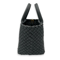 Bottega Veneta Cabat Top Handle Bag Grey in Lambskin, Silver hardware_4