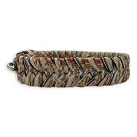 Braided Bag Strap Multi-colour in Calfskin & Fabric, Silver hardware