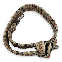 Braided Bag Strap Multi-colour in Calfskin & Fabric, Silver hardware