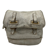 Besace Rive Gauche Messenger Gold in Calfskin, Gold hardware