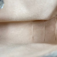 Horsebit 1955 Beige Shoulder Bag in Coated Canvas, Gold hardware
