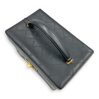Vintage CC Vanity Bag Black in Calfskin, Gold hardware
