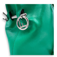 Mon Tresor Bucket Bag Green in Calfskin, Silver hardware