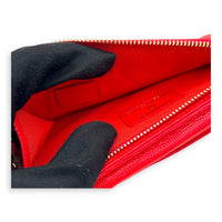 CC Phone Holder Red in Caviar Leather, Gold hardware