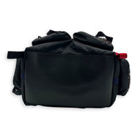 Astronaut Backpack Black in Nylon, Silver hardware
