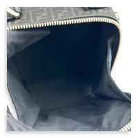 FF Crossbody Bag Black in Jacquard, Silver hardware