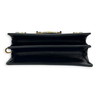 Dauphine Shoulder Bag Black in Fabric, Gold hardware