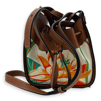 Hammock Bucket Bag Multi-colour in Canvas, Silver hardware