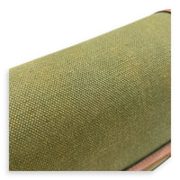 Triomphe Teen Khaki and Brown Shoulder Bag in Canvas, Gold hardware