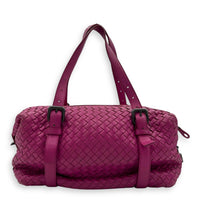 Intrecciato Boston Pink in Nappa Leather, Gunmetal hardware