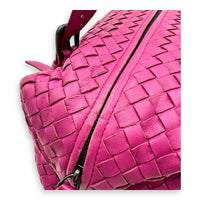 Intrecciato Boston Pink in Nappa Leather, Gunmetal hardware