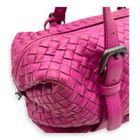 Intrecciato Boston Pink in Nappa Leather, Gunmetal hardware