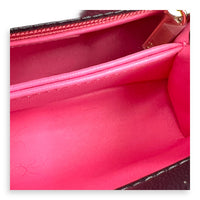 Flap Top Handle Bag Mini Black in Lambskin, Silver hardware