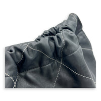 22 Medium Black Shoulder Bag in Lambskin, Gold hardware