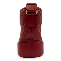 Gabrielle Shoulder Bag Small Red in Calfskin, Mixed hardware