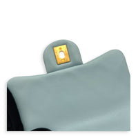 Mini Square Blue Shoulder Bag in Calfskin, Gold Enamel hardware