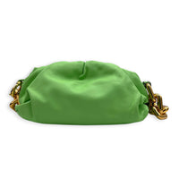 Teen Shoulder Bag Green in Calfskin, Gold hardware