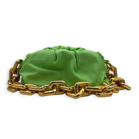 Teen Shoulder Bag Green in Calfskin, Gold hardware