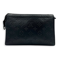 Gaston Wearable Wallet Crossbody Bag Black in Calfskin, Black hardware
