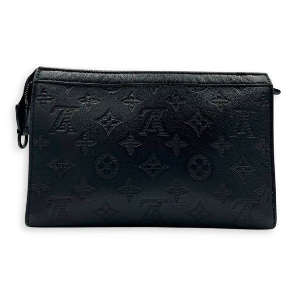 Gaston Wearable Wallet Crossbody Bag Black in Calfskin, Black hardware