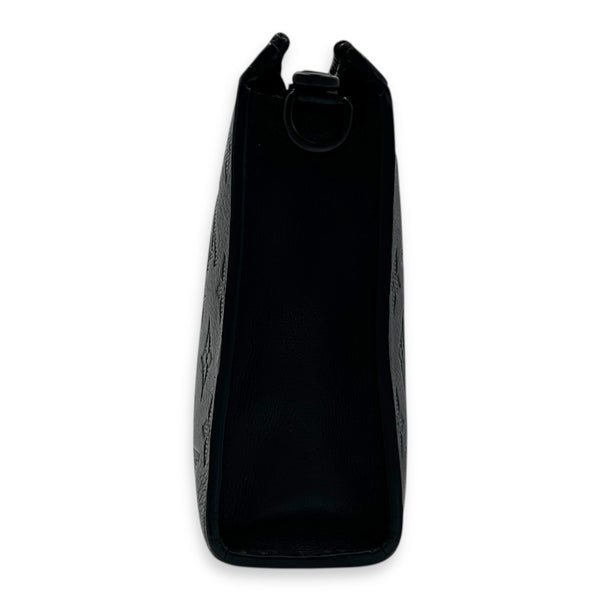 Gaston Wearable Wallet Crossbody Bag Black in Calfskin, Black hardware