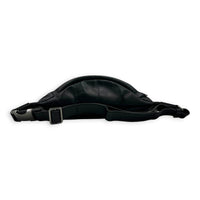 BumBag Belt Bag Black in Coated Canvas, Silver hardware