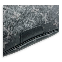 BumBag Belt Bag Black in Coated Canvas, Silver hardware