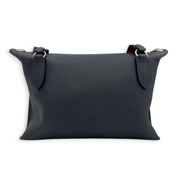 Videpoches Caban Crossbody Bag in Togo, Palladium hardware