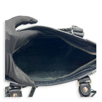 City Mini Woven Top Handle Bag in Mixed Calfskin, Silver hardware