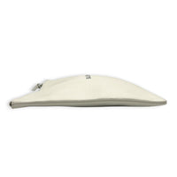 Logo White Pouch in Calfskin, Silver hardware