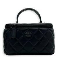 CC Vanity Bag Black in Lambskin, So Black hardware