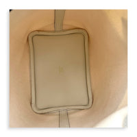 Picotin Cargo 18 Nata Top Handle Bag in Canvas, Gold hardware