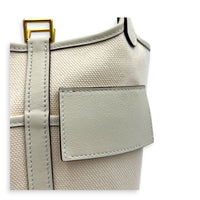 Picotin Cargo 18 Nata Top Handle Bag in Canvas, Gold hardware