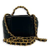 CC Vanity Bag Black in Lambskin, Gold hardware