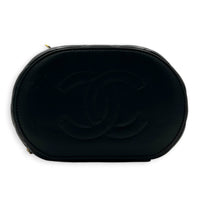 CC Vanity Bag Black in Lambskin, Gold hardware