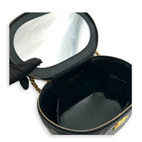 CC Vanity Bag Black in Lambskin, Gold hardware