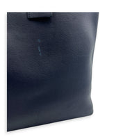 Logo Tote Bag Black in Calfskin, Silver hardware