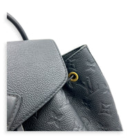 Montsouris Backpack Black in Empreinte Leather, Gold hardware