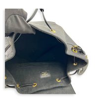 Montsouris Backpack Black in Empreinte Leather, Gold hardware