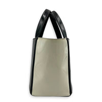 NA Top Handle Bag Black in Patent Leather, Silver hardware