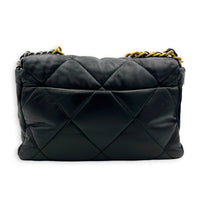 C19 Shoulder Bag Medium Black in Lambskin, Gold hardware