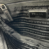 Logo Belt Bag Blue in Nylon, Silver hardware
