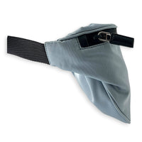 Logo Belt Bag Blue in Nylon, Silver hardware