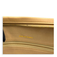 CC Circle Beige Shoulder Bag in Lambskin, Gold hardware