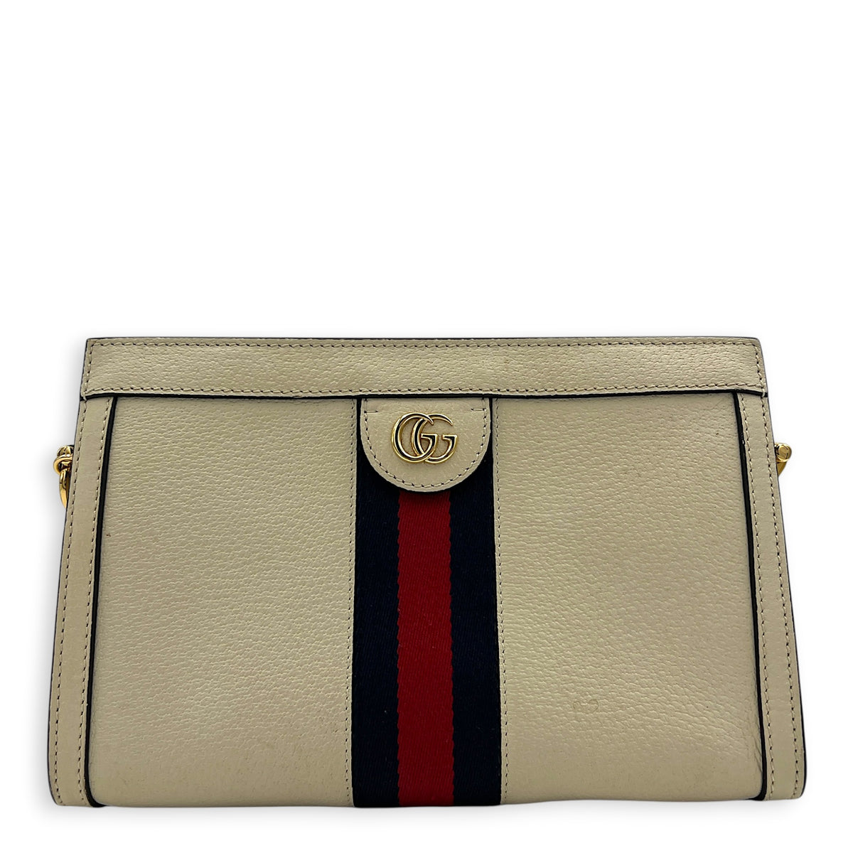 GG Ophidia Shoulder Bag in Calfskin, Gold hardware
