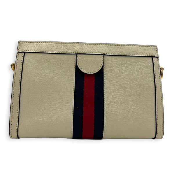 GG Ophidia Shoulder Bag in Calfskin, Gold hardware