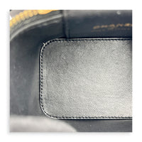 Vanity Case Top Handle Bag Mini Black in Lambskin, Gold hardware