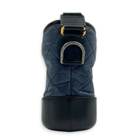 Gabrielle Crossbody Bag Small Blue in Calfskin, Mixed hardware
