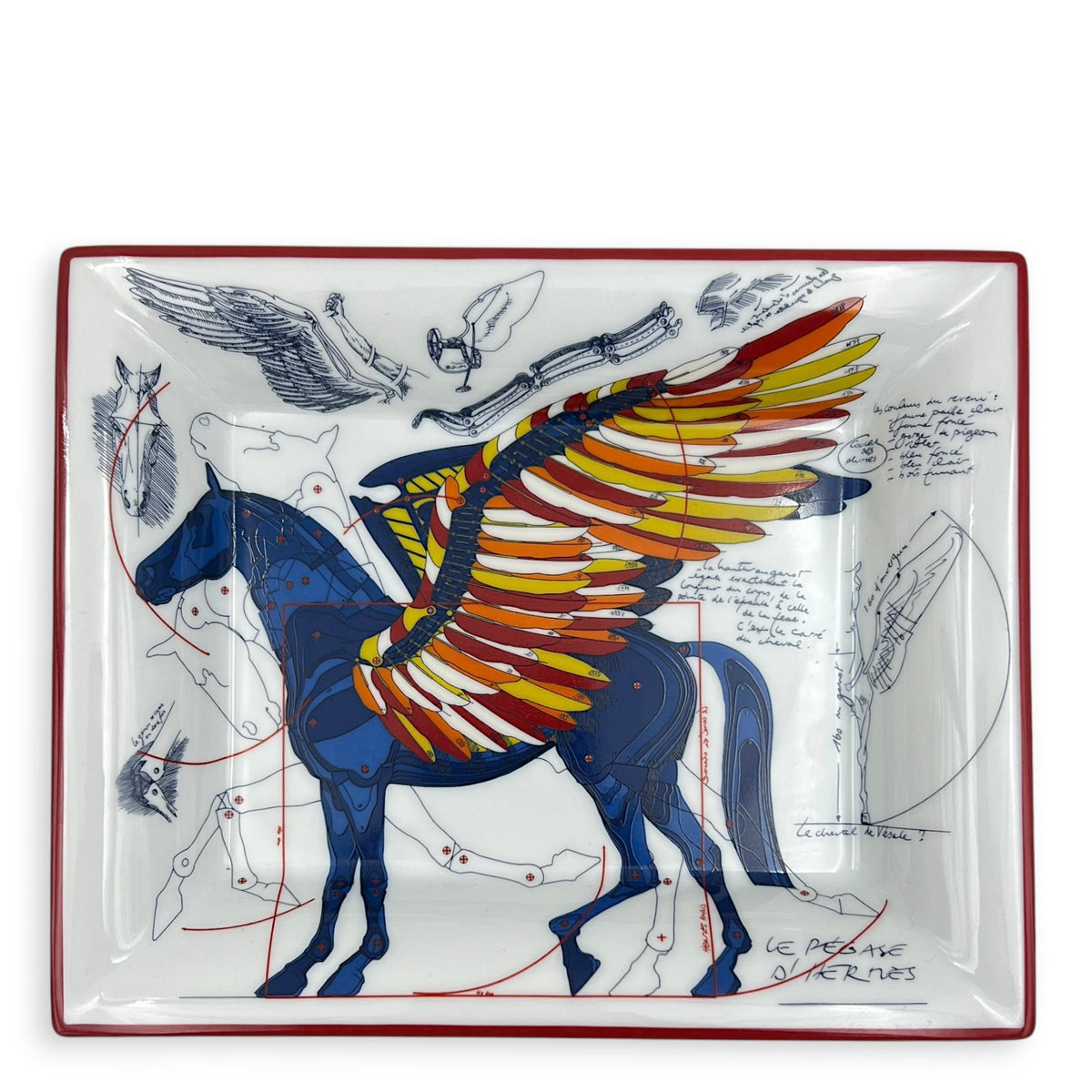 Anis Outremer Pegase White Change Tray in Porcelein