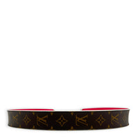 Pink Strap in Monogram Coated Canvas/ Calfskin, Gold hardware